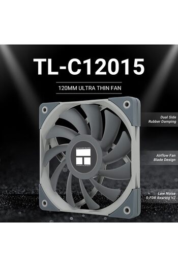 ThermalRight TL-C12015 120x15mm Slim 4-Pin PWM Quiet CPU Cooling Fan