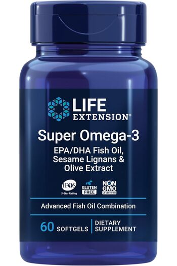 Life Extension Super Omega-3 Gel Capsules 60 Capsules Collagen