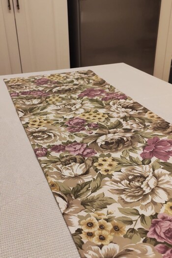 Altın Kuğu Panama Linen Runner 40X140 cm