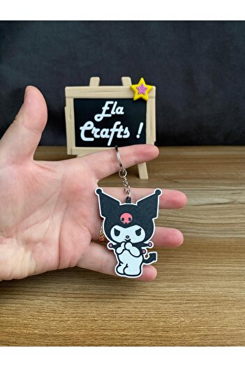 Ela Crafts 3D Kuromi Keychain – Cute and Decorative Keychain, Special Design Gift