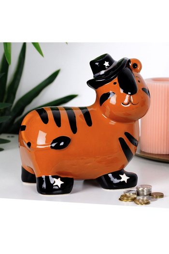 shumee Ceramic piggy bank in the shape of a tiger