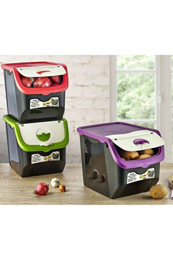shumee Fruit and vegetable container with lid, pink, 12 l