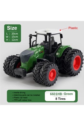 Choice3 green-8tires Children Toys Car Models Tractor Multiple Accessories To Choose From
