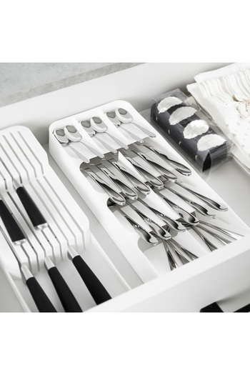shumee Cutlery drawer insert, white, 39x17 cm