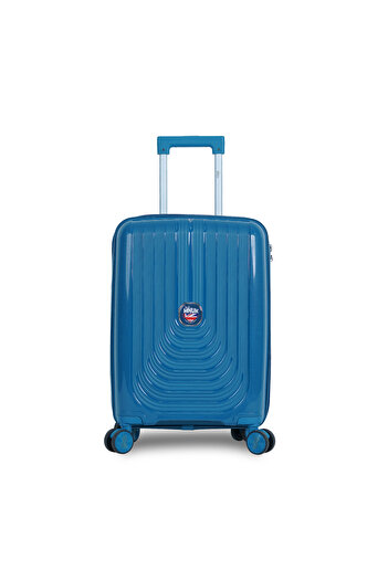 Mnuk Viajero Stra Carry On Luggage with Anti-Theft Zipper, TSA Lock, PP Material| Cabin Size 20-Blue
