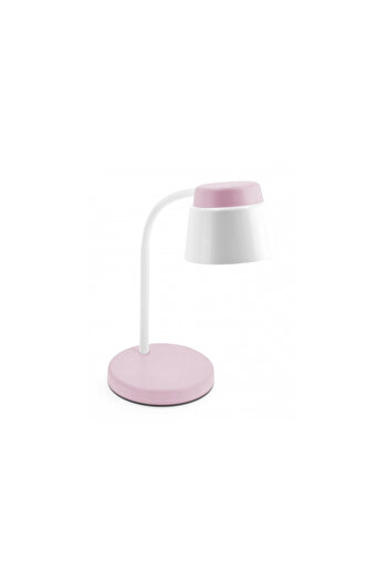 GTV Helin LED desk lamp LB-HEL6W-20-DEC, with switch, 6W, 350lm, neutral light, white+pink, IP20,