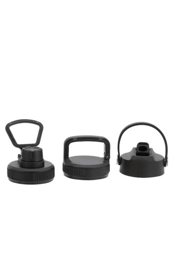 Atrium 650ml Double Wall Vacuum Tumbler with 3 Interchangeable Caps for Hot & Cold Drinks