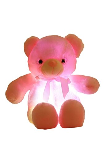 Mixbo LED Plush Teddy Bear, Night Light, Soft, 75 cm, Pink
