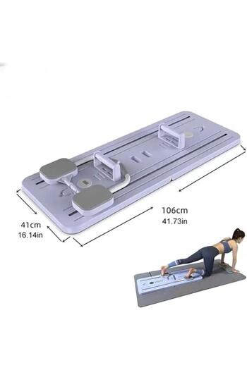Tradeo 4-in-1 Pilates Ab Exercise Board – Reformer Set, Ab Roller, Push-Up, Trainer for Home Workouts