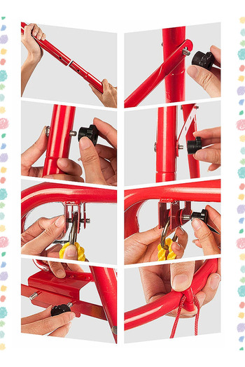 Ma Baby A-Frame Swing Set - Outdoor Backyard Swing for Kids with Non-Slip Seat, Rust-Resistant Frame