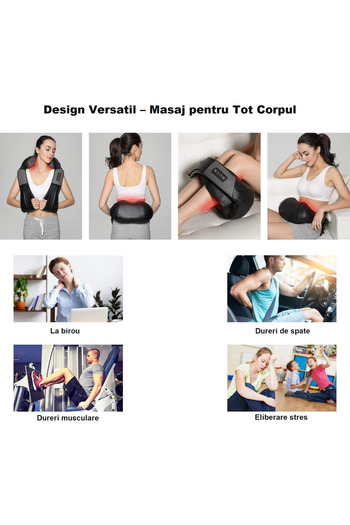 Smart Vibe RELAXO 4D Electric Pillow - Professional Massage, Therapeutic Heat and Vibromassage Device