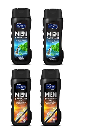 Hobby Shampoos Against Dandruff and Hair Loss 400 ml X 4 Pcs