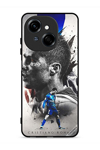 Covernex غطاء حماية لهاتف Tecno Spark Go 1S 4G بخلفية كريستيانو رونالدو