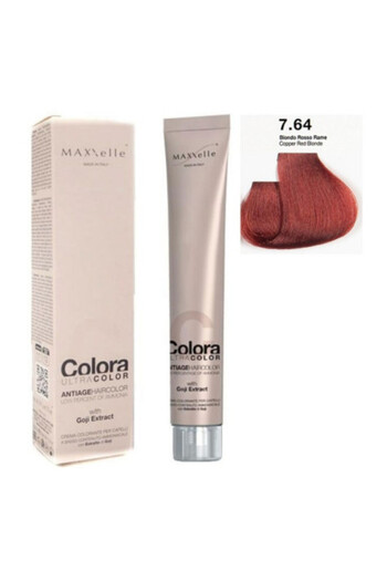 Maxxelle Blond Aramiu Roscat 7.64 Vopsea Colora cu extract de Goji