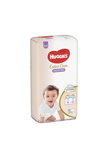 Huggies Culottes Extra Care Baby Diapers, Size 4, 9-14 kg, 52 Diapers