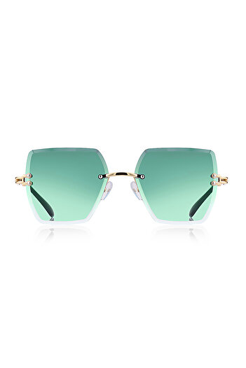 Kinary Women's Crystal Model Sunglasses Green No:4