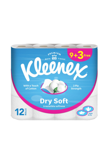 Kleenex Cottonel Rolls, 9+3