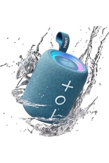 Tribit StormBox Mini+ Bluetooth Speaker 12W,360°Surround Sound,12H Playtime,BT 5.4,IPX7 Waterproof,