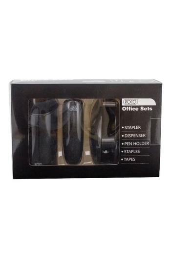 Roc 5-Piece Desk Stationery Set – Black