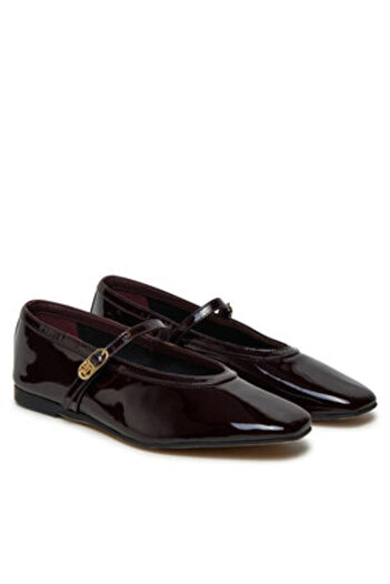 Tommy Hilfiger Tommy Hilfiger Women's Ballet Flats FW0FW08577 Burgundy