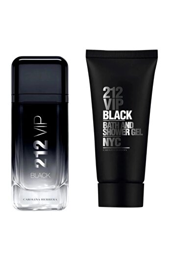 Carolina Herrera 212 VIP Black Eau de Parfum, Men's Gift Set - Eau de Parfum 100 ml + Shower Gel 100 ml