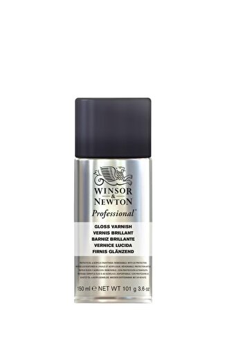 Winsor Newton رذاذ ورنيش لامع احترافي - شفاف، لمسة نهائية لامعة للغاية
