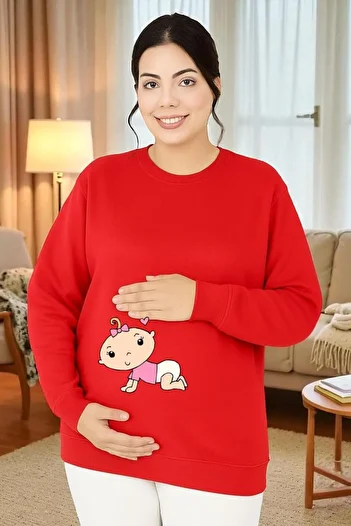 BENROMA Printed Maternity Sweatshirt