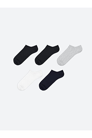 LC Waikiki Striped Men's Sneaker Socks 5-Pack