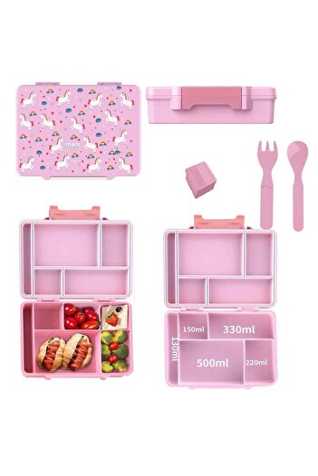 Snack Attack Lunch Box for Kids School, Children Lunch Box with Compartments, Bento Box Children, Leak-proof Lunc