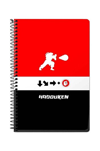 Stylizedd Hadouken A5 Spiral Notebook Multicolour