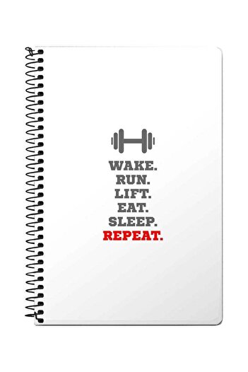 Stylizedd Routine A5 Spiral Notebook White