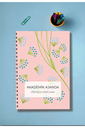 BULUT DİJİTAL 2025-2026 A5 Academic Agenda & Spiral & 15X21 cm & 16 Months