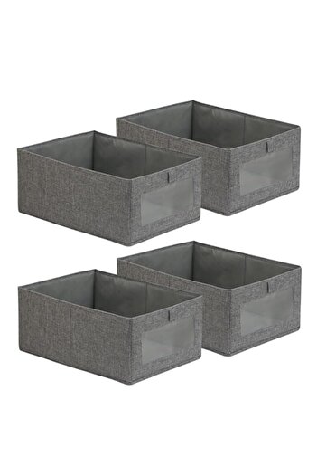 Generic MedMad 4pcs Jeans Storage Box, Wardrobe Clothes Organizer, Visible Drawer Organizers for Clothing,