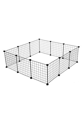 divendi-ro Targă pentru animale de companie, metalică, dimensiuni 36x6x36x36cm, neagră