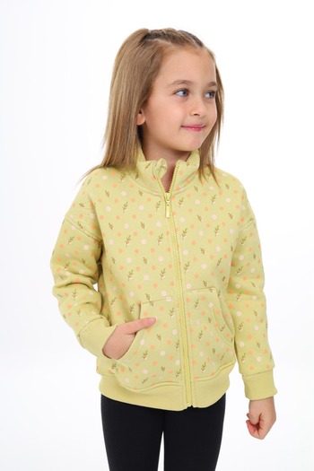 Toontoy Girl's Printed Cardigan