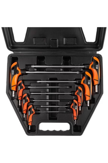 richmann exclusive Torx Wrenches with T-Handle, 8 pcs, T 15-T 50 mm, RICHMANN EXCLUSIVE