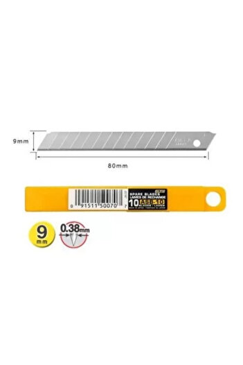 Olfa Replacement blades for cutter 9 mm, set of 10 pieces