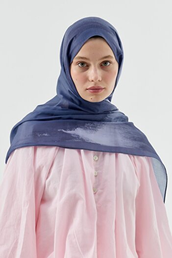 Modakaşmir Melt Pattern Cotton Shawl