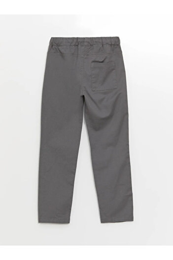 LC Waikiki LCW KidsGri Beli Lastikli Erkek Çocuk Okul Pantolonu