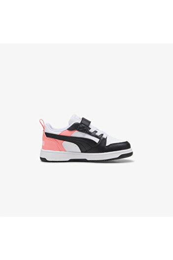 Puma Rebound V6 Lo Ac+ Ps Kids White Sports Shoes