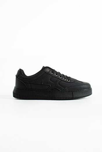 L.A Polo Men's Black Sneakers