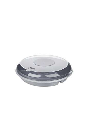 Evvano 3 Compartment Practical Breakfast Bowl with Lid