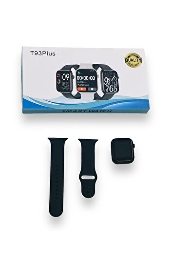 Generic T93 Plus Full screen Sensitive touch Smart watch Black