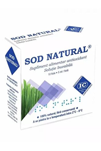 INSTITUTUL CANTACUZINO SOD, green barley extract 50 ampoules x 5ml-5 BOXES-authorized distributor MILINDA COMIMPEX srl