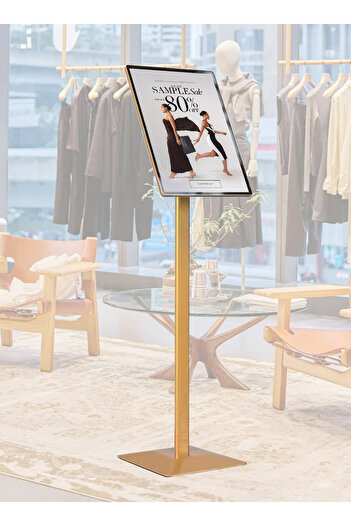 KidLe Sign Holder Stand A3 - Adjustable Floor Standing Sign Poster DisplayHolder - Signage Stand