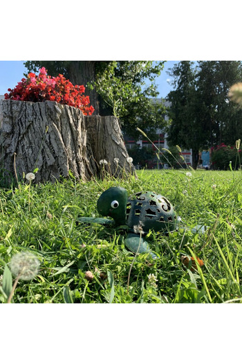OEM Garden decoration Green turtle 13x33x39 cm