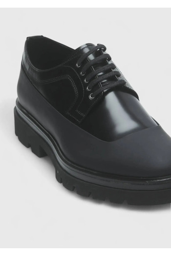 Ramsey Black Leather Casual Shoes