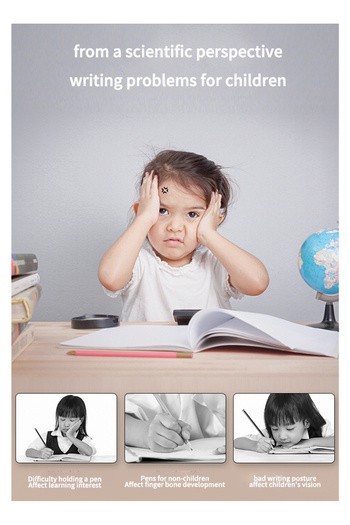 KidLe Children Correction Grip Automatic Pencil Student Positive Posture Pen