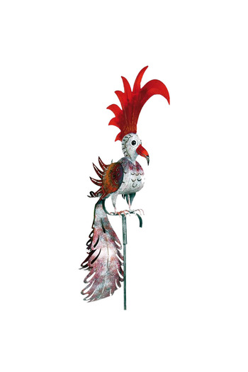 OEM Metal garden decoration Exotic bird 168 x 29 cm