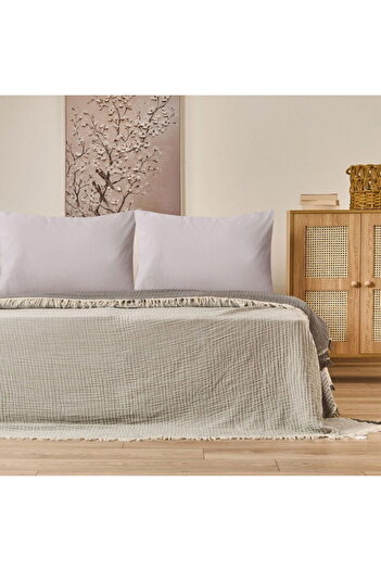 Evidea Soft Hevin Double Bedspread - Anthracite - 220X240 cm